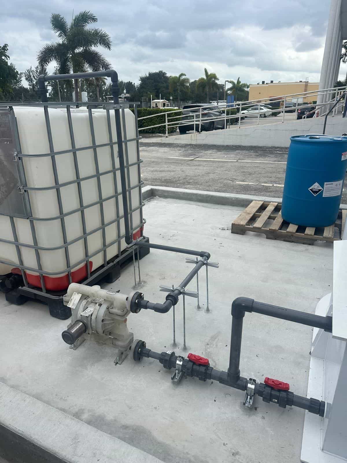 Before and after of a Water pump installation by a plumber in Miami Lakes